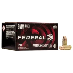 Federal - American Eagle 9mm, 115 Gr. FMJ 100rds.