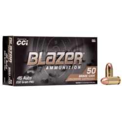 CCI - Blazer Brass 45 Auto, 230 Grain, Full Metal Jacket, 830 fps