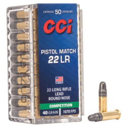 CCI - Pistol Match 22 LR 40 GR. LRN 50rds.
