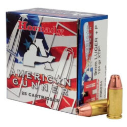 Hornady - 9mm Luger +P 124gr. XTP American Gunner 25rds.