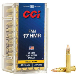 CCI - 17 HMR, 20 Grain, FMJ 50rds.