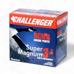CHALLENGER - 12GA. 3-1/2” 1-3/8OZ #4 SUPER MAG STEEL 25RND