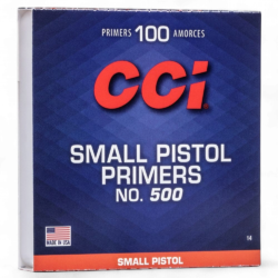 CCI - 100 Small Pistol Primers no. 500