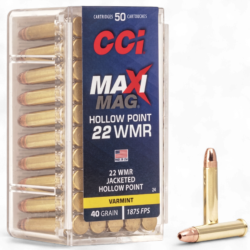 CCI - MAXIMAG 22WMR 50rds. 40gr. 1875FPS