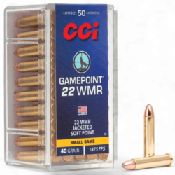 CCI - GAMEPOINT 22WMR 50rds 40Gr. 1875FPS