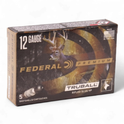 FEDERAL - PREMIUM 12GA 3" RIFLED SLUG 1OZ HP 1700FPS TRUBALL 5rds.
