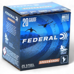 Federal - Speed Shok 20GA 3" #4 7/8OZ 1550FPS 25RND