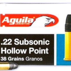 Aguila - .22 LR SUBSONIC HP 38 GR 50rds.