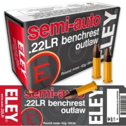Eley - Semi-Auto Benchrest Outlaw .22LR 42Gr. RN 50rds.