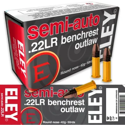 Eley - Semi-Auto Benchrest Outlaw .22LR 42Gr. RN 50rds.