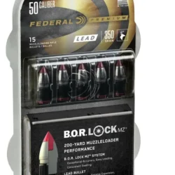 Federal - .50Cal 350gr B.O.R. Lock MZ 15Pk.