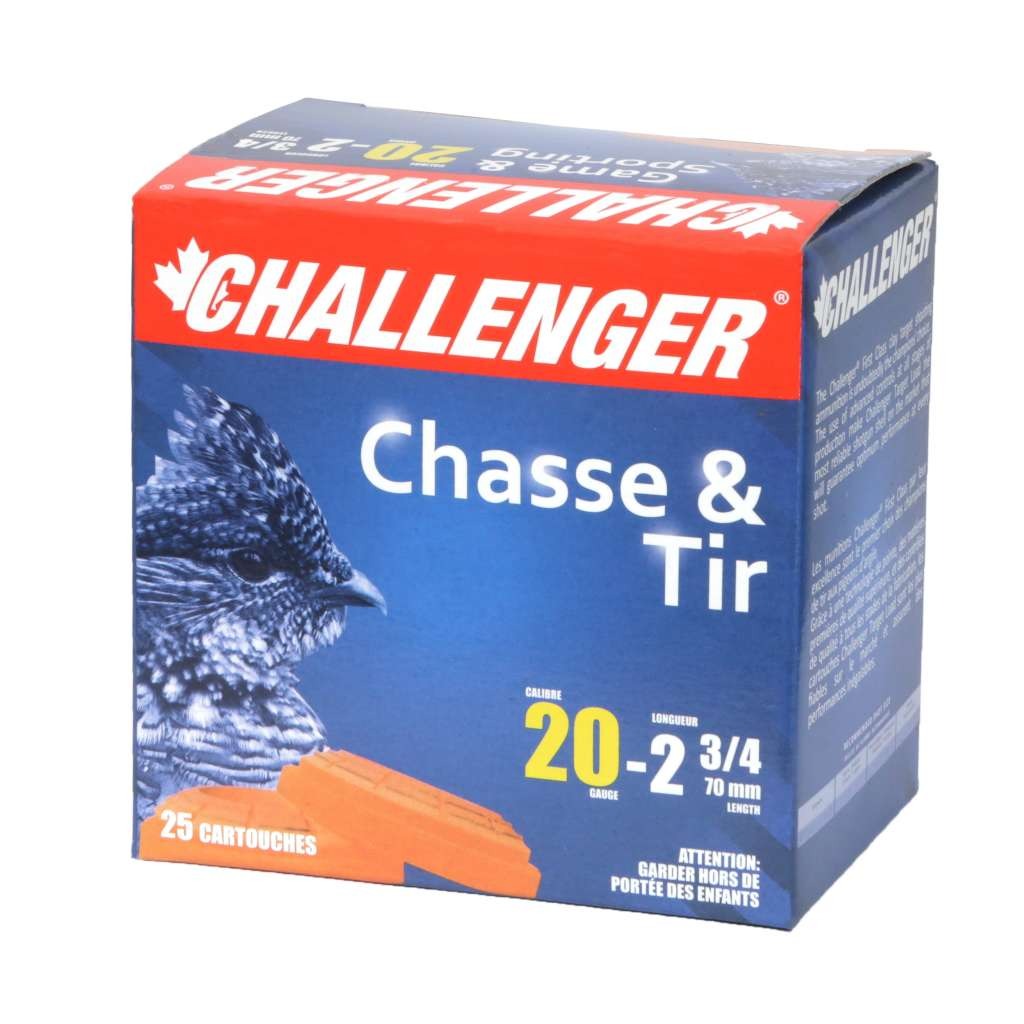 CHALLENGER - 20GA. TARGET 2-3/4" #7.5 7/8oz 1250Fps 25rnd