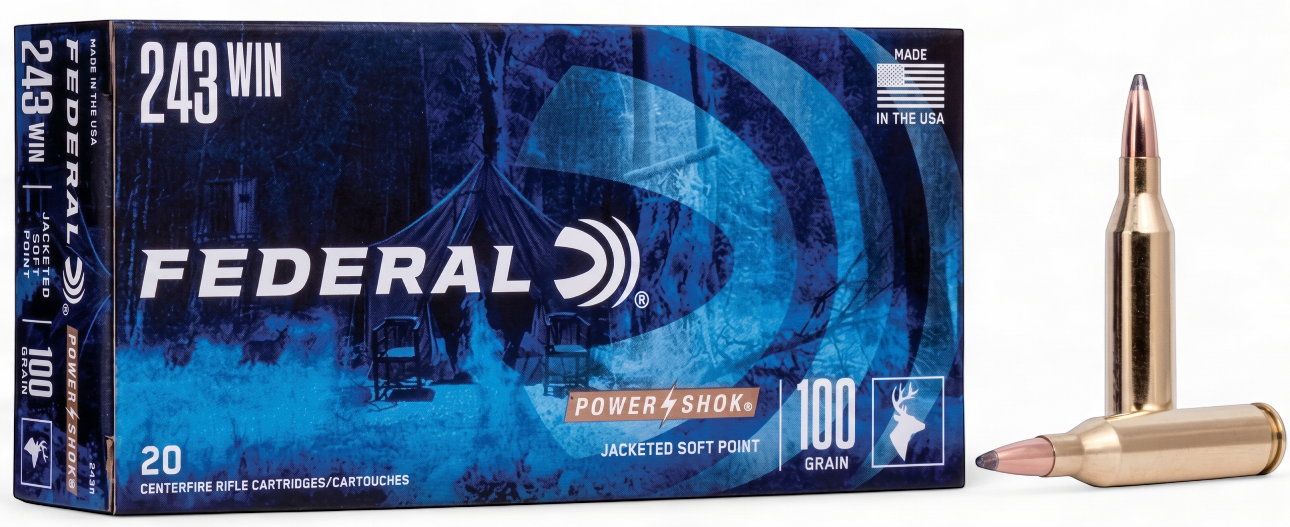 Federal - .243 Winchester 100GR. SP 20rds.