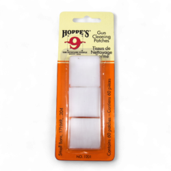 Hoppes - 60 Small Bore Gun Cleaning Patches 17HMR, 204