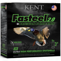 Kent - Fasteel 2.0 12GAx3″ 1-1/4 oz #2 1500FPS 25 Rds