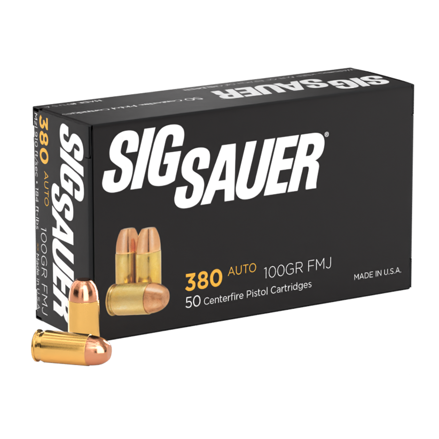 Sig Sauer - 380AUTO 100GR. Elite Ball FMJ 50rds.