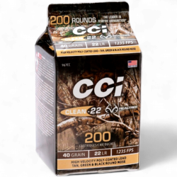 CCI - .22LR Clean-22 HV-PCL 40Gr. 200rds.