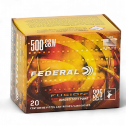 Federal - Fusion 500 S&W 325Gr. BSP 20rds.