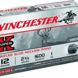 Winchester - 12Ga. 2-3/4" 1oz Slugs 1600FPS 5rds.