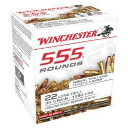 Winchester - .22LR Small Game & Target 36Gr. CP-HP 555rds.